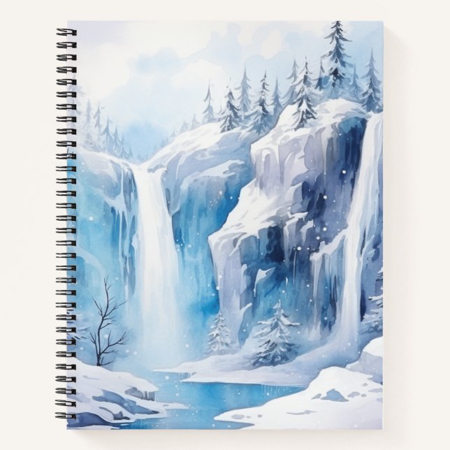 Schöne Winterlandschaft SpiralNotebook Notizbuch (Vorderseite)