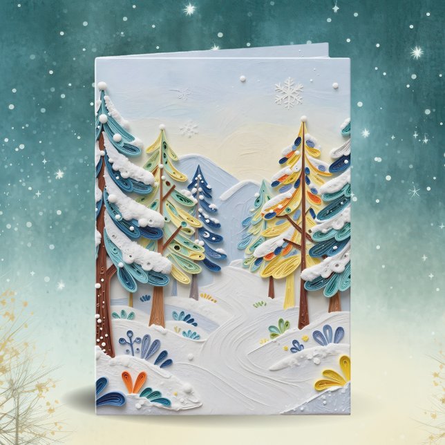 Schöne Winterszene | Enchanted Forest Karte (Von Creator hochgeladen)