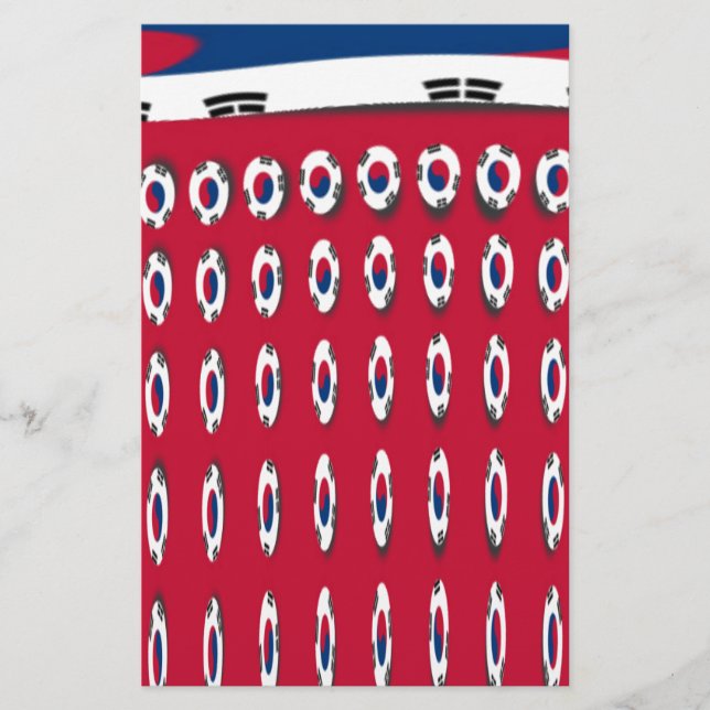 Schöne, winzig kleine koreanische Fahne entwerfen  (Vorderseite)