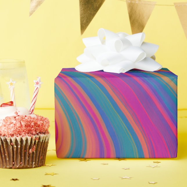 Schöne Wirbel Geschenkpapier (Geburtstagsparty)