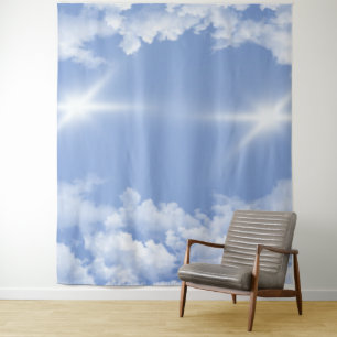 schöne Wolken Wandteppich