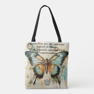 Schöne Worte über Schmetterlinge Tasche