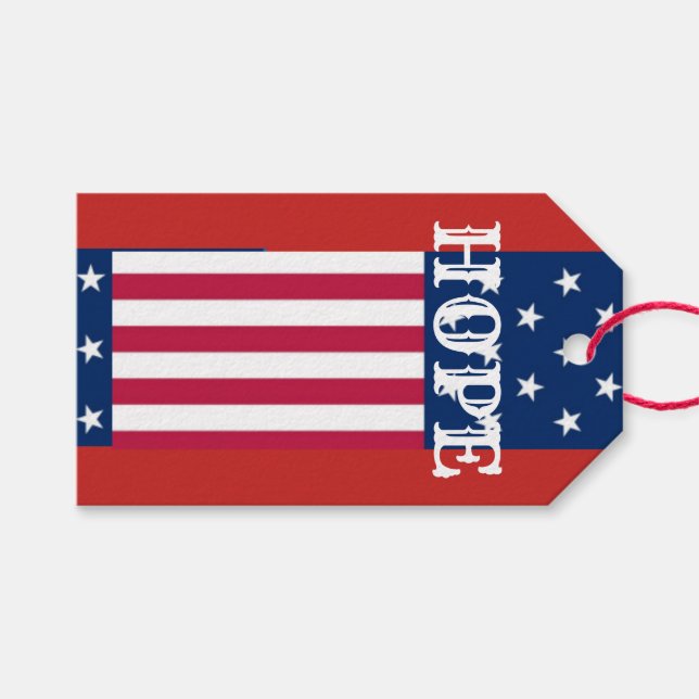 Schöne Wünsche der Hoffnung Geschenkanhänger (Vorderseite (Horizontal))