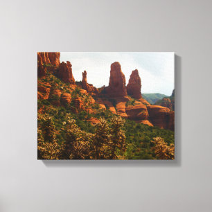 Schöne Wüstenlandschaft von Sedona Rote Felsen Leinwanddruck