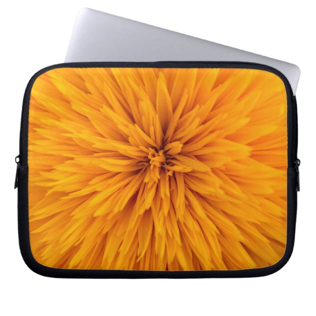 Schöne Yellow Dahlia Blume Blossom Laptopschutzhülle (Vorderseite)