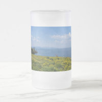 Schöne Yellowstone Lake Mattiert Glass Beer Tasse