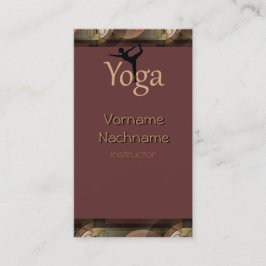 Schöne Yogalehrer Visitenkarte