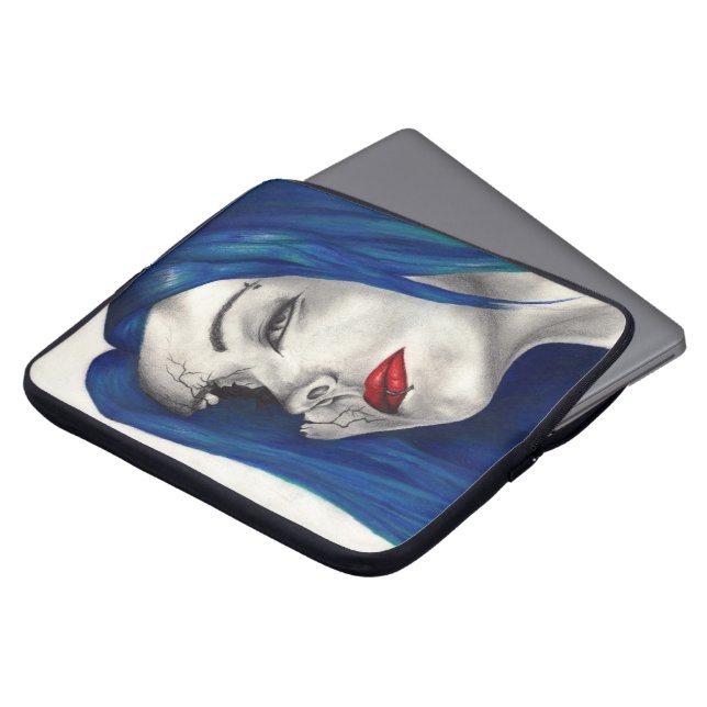 Schöne zerbrochene Fantasie Goth Horror Surreal Ar Laptopschutzhülle (Vorne Oben)