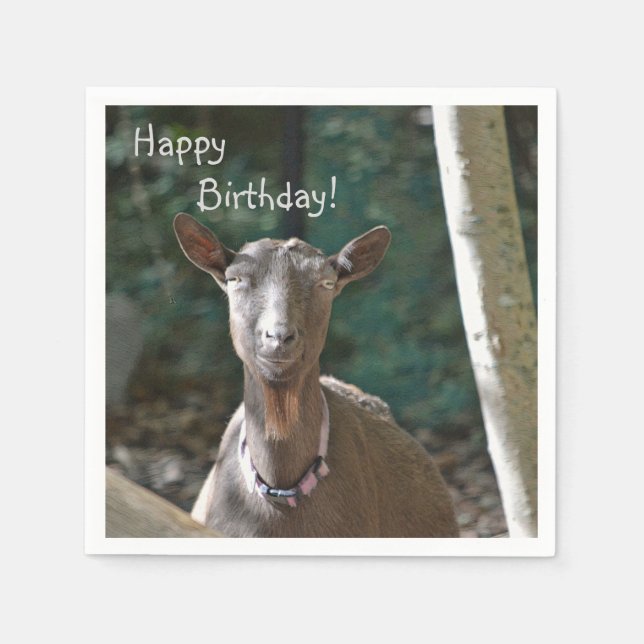 Schöne Ziege Serviette (Vorderseite)