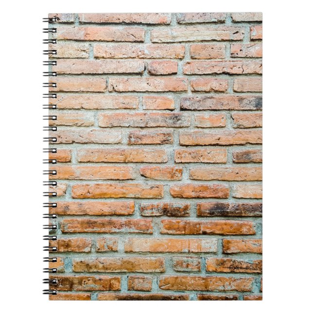 Schöne Ziegelwand Altes Klassikerhaus, Architektur Notizblock (Vorderseite)