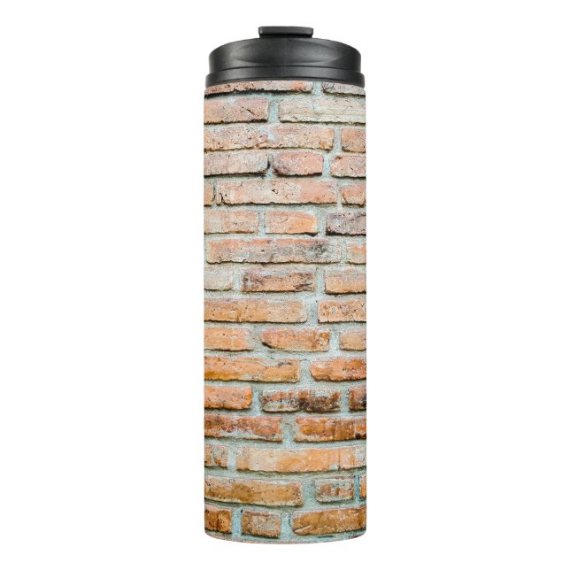 Schöne Ziegelwand Altes Klassikerhaus, Architektur Thermosbecher (Vorderseite)