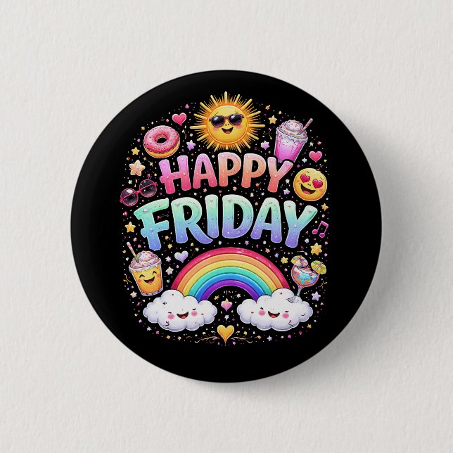 Schönen Freitag Button (Vorderseite)