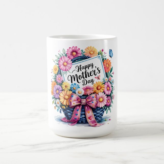 Schönen glücklichen Muttertag Mama Kaffeetasse (Mittel)