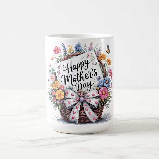 Schönen glücklichen Muttertag Mama Kaffeetasse (Mittel)