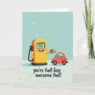 Schönen Vatertag Auto Karte
