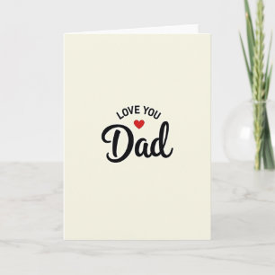 Schönen Vatertag, ich liebe dich, Papa Karte