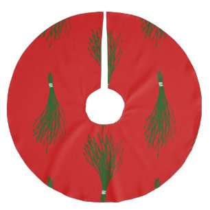 Schönen Weihnachtskrampus Polyester Weihnachtsbaumdecke