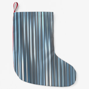Schöner, abstrakter, blauer Hintergrund mit l Kleiner Weihnachtsstrumpf