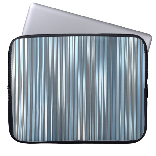 Schöner, abstrakter, blauer Hintergrund mit l Laptopschutzhülle (Vorderseite)