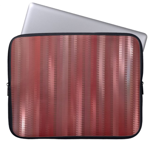 Schöner, abstrakter, roter Hintergrund mit li Laptopschutzhülle (Vorderseite)
