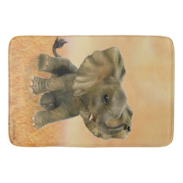 Schöner afrikanischer Baby-Elefant Badematte