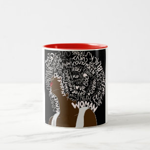 Schöner Afro Zweifarbige Tasse