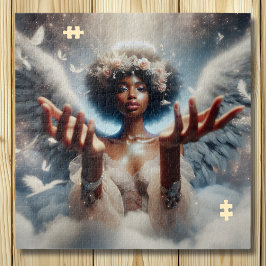 Schöner afroamerikanischer Angel Ethereal
