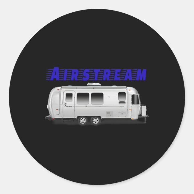Schöner Airstream  Runder Aufkleber (Vorderseite)