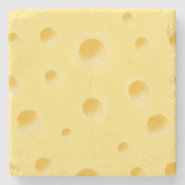 Schöner alter Schweizer Käse Persönlich Steinuntersetzer (Vorderseite)
