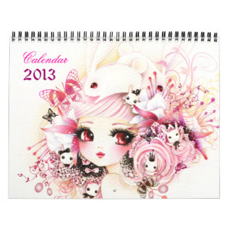 Schöner Animemädchen Kalender 2013