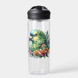 Schöner Aquarell Amazon Parrot Personalisiert Trinkflasche