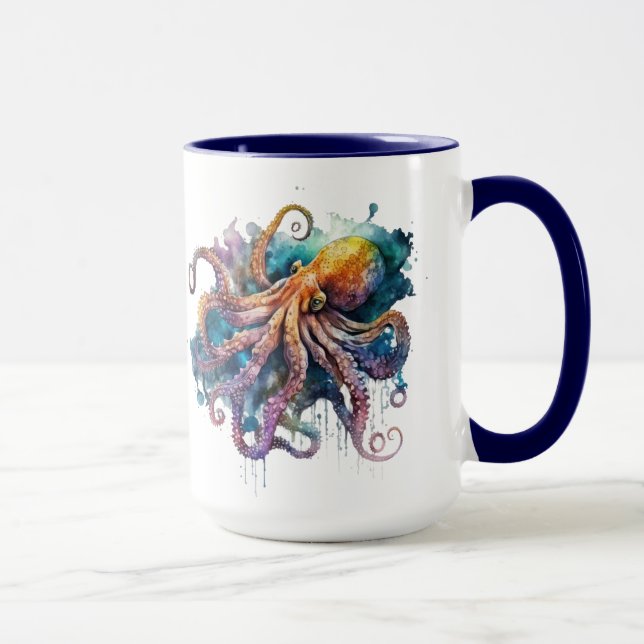 Schöner Aquareller Tasse (Rechts)