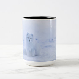 Schöner arktischer Fox Zweifarbige Tasse