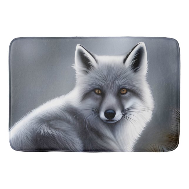 Schöner Artischer Fox Badematte (Vorderseite)