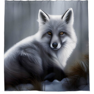 Schöner Artischer Fox Duschvorhang