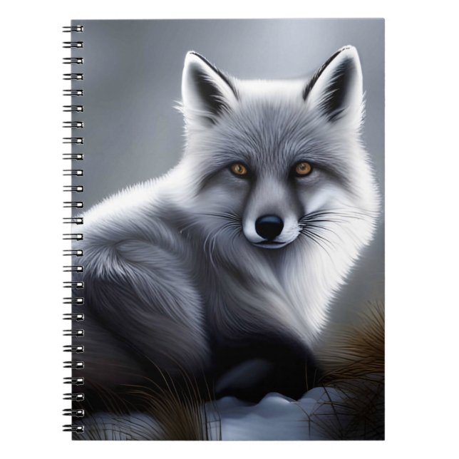 Schöner Artischer Fox Notizblock (Vorderseite)