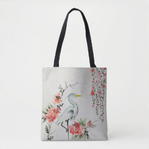 schöner asiatischer Kranvogel Tasche