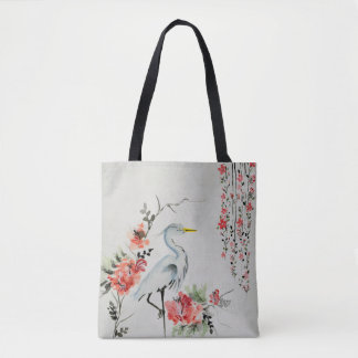 schöner asiatischer Kranvogel Tasche