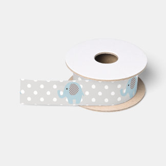 Schöner Baby-Blau-Elefant Satinband