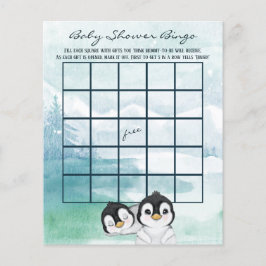 Schöner Baby Penguins Baby Dusche Bingo Flyer
