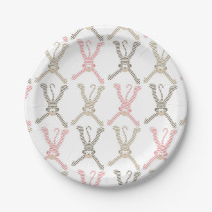Schöner Baby-Socken-Affe Pappteller