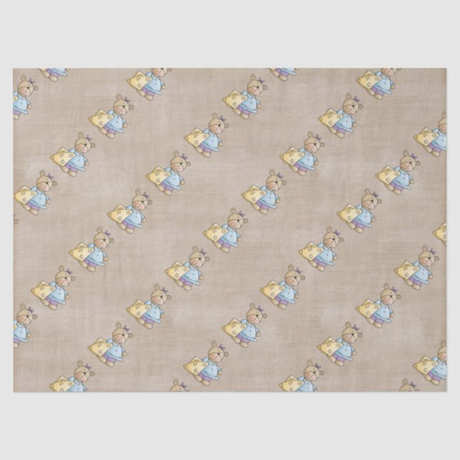 Schöner Baby-Teddybär Seidenpapier (Vorderseite)