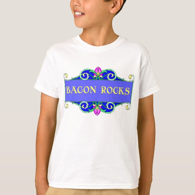 Schöner Bacon! Bacon Rocks! T-Shirt (Vorderseite)