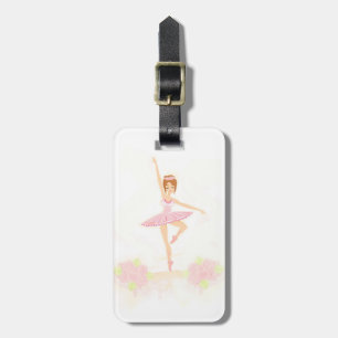 Schöner Ballerina Gepäckanhänger