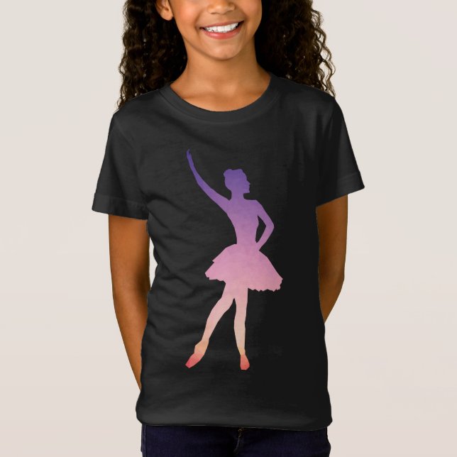 Schöner Ballerina-T - Shirt für Ballettmädchen (Vorderseite)