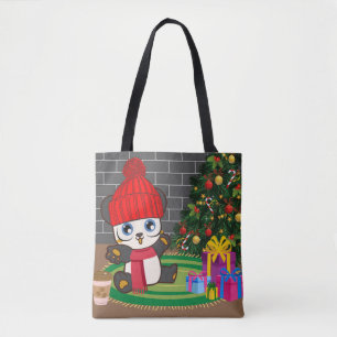 Schöner Bär in Weihnachten Tasche