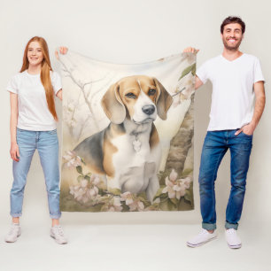 Schöner Beagle Fleecedecke