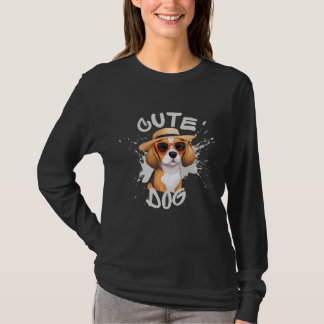 Schöner Beagle in Sonnenbrille | Niedliche Dog Gra T-Shirt