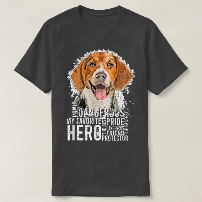 Schöner Beagle T-Shirt (Design vorne)
