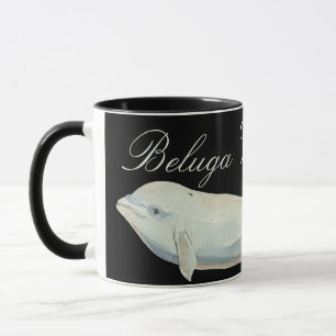 Schöner Beluga Whale, Delphinapterus Leucas Tasse